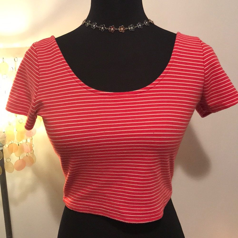 Stripped Crop Top
